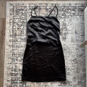 Garage Black Spaghetti Strap Slip Dress